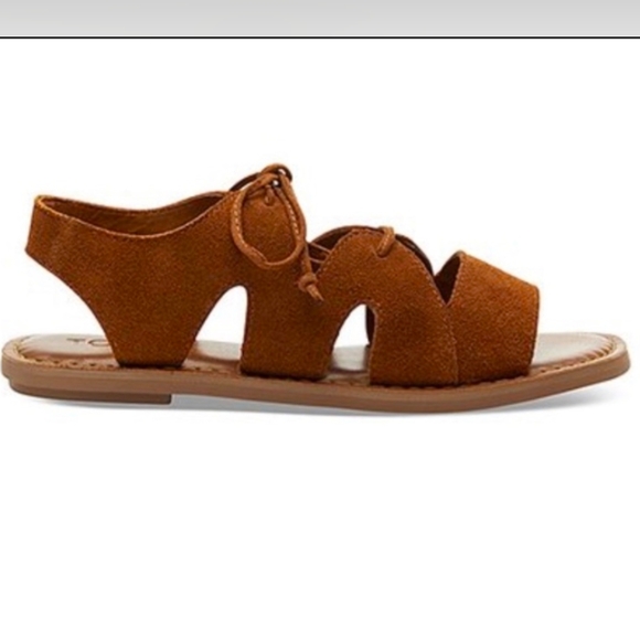 Toms Calipso Suede Brown Sandals Size 9 NWOT - Picture 1 of 8